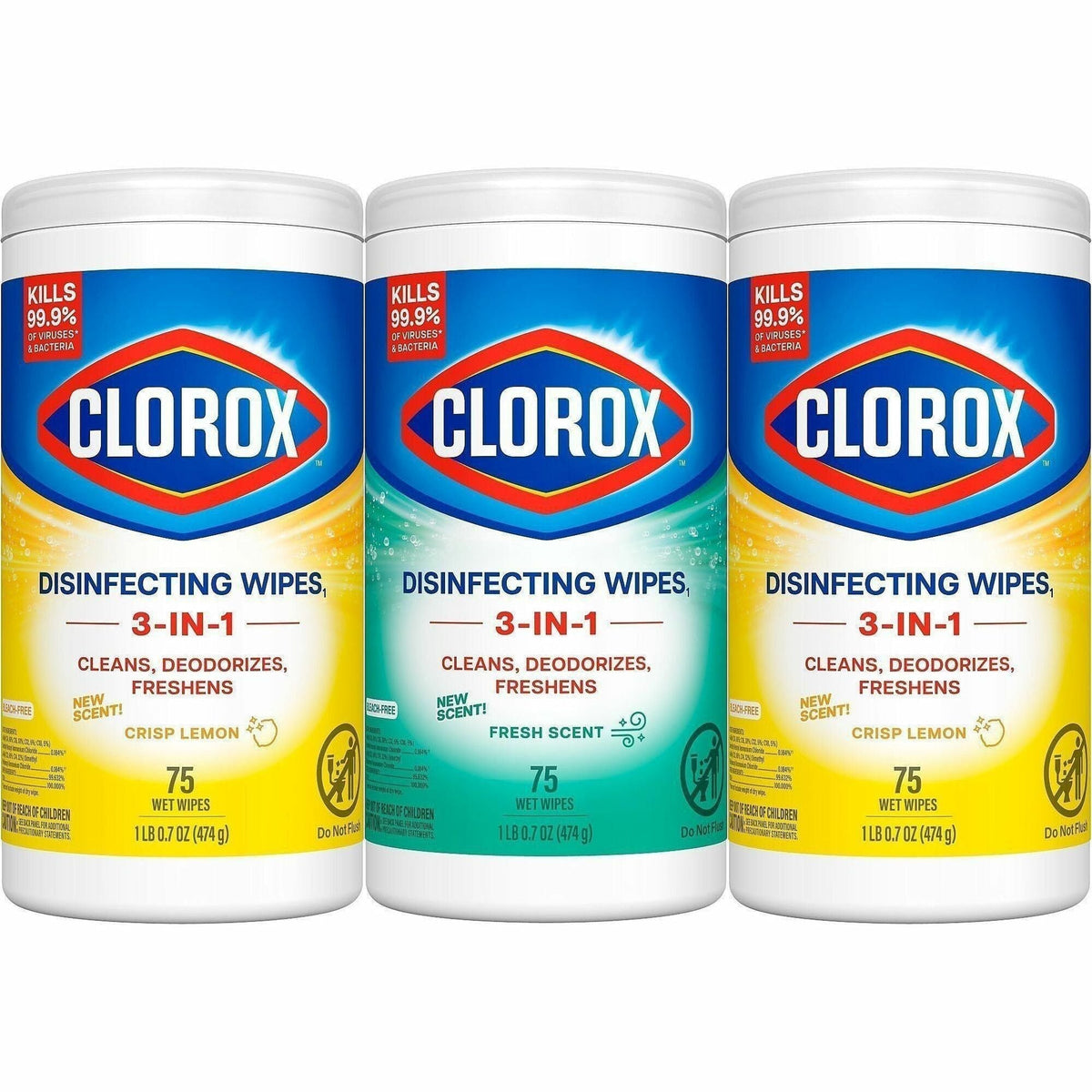 Clorox Disinfecting Bleach Free Cleaning Wipes Value Pack - 2000