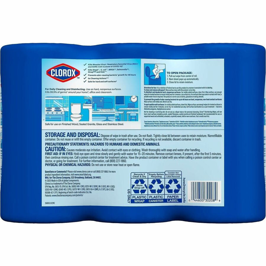 Clorox Disinfecting Bleach Free Cleaning Wipes Value Pack - Alternate-Image3