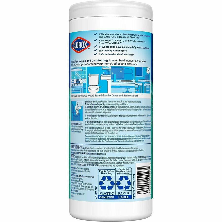 Clorox Disinfecting Cleaning Wipes - Rear