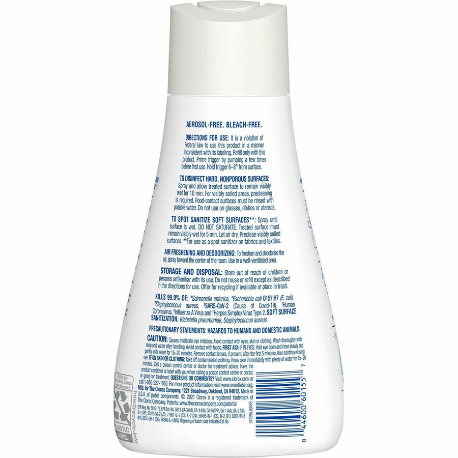 Clorox Disinfecting, Sanitizing & Antibacterial Mist Refill - Rear