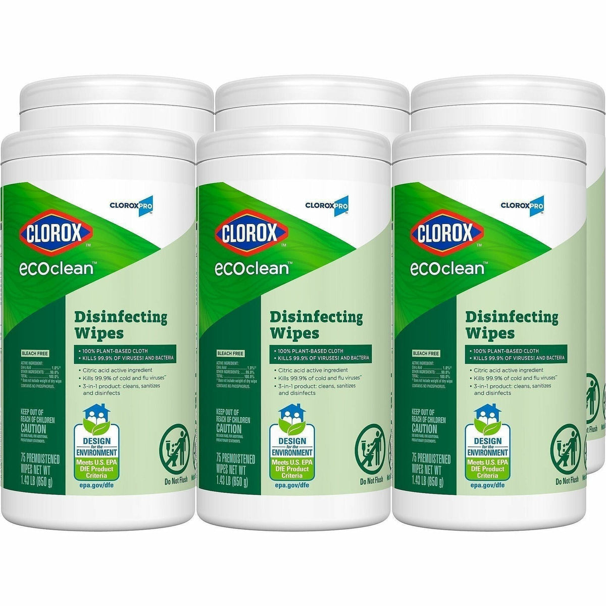 Clorox EcoClean Disinfecting Wipes - 2000