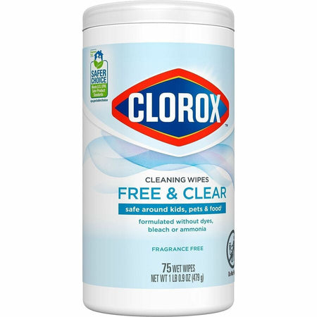 Clorox Free & Clear Cleaning Wipes - Front