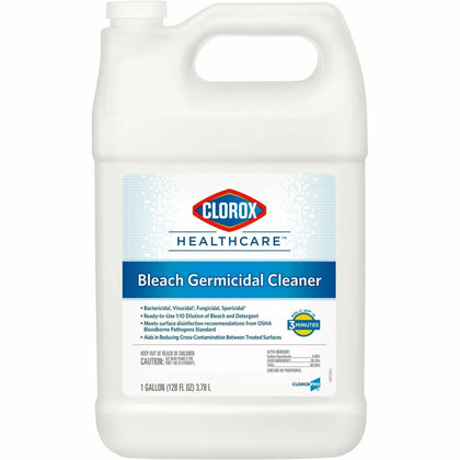Clorox Healthcare Bleach Germicidal Cleaner: 128 oz Disinfectant Concentrate - Disinfectants