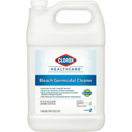 Clorox Healthcare Bleach Germicidal Cleaner: 128 oz Disinfectant Concentrate - Disinfectants