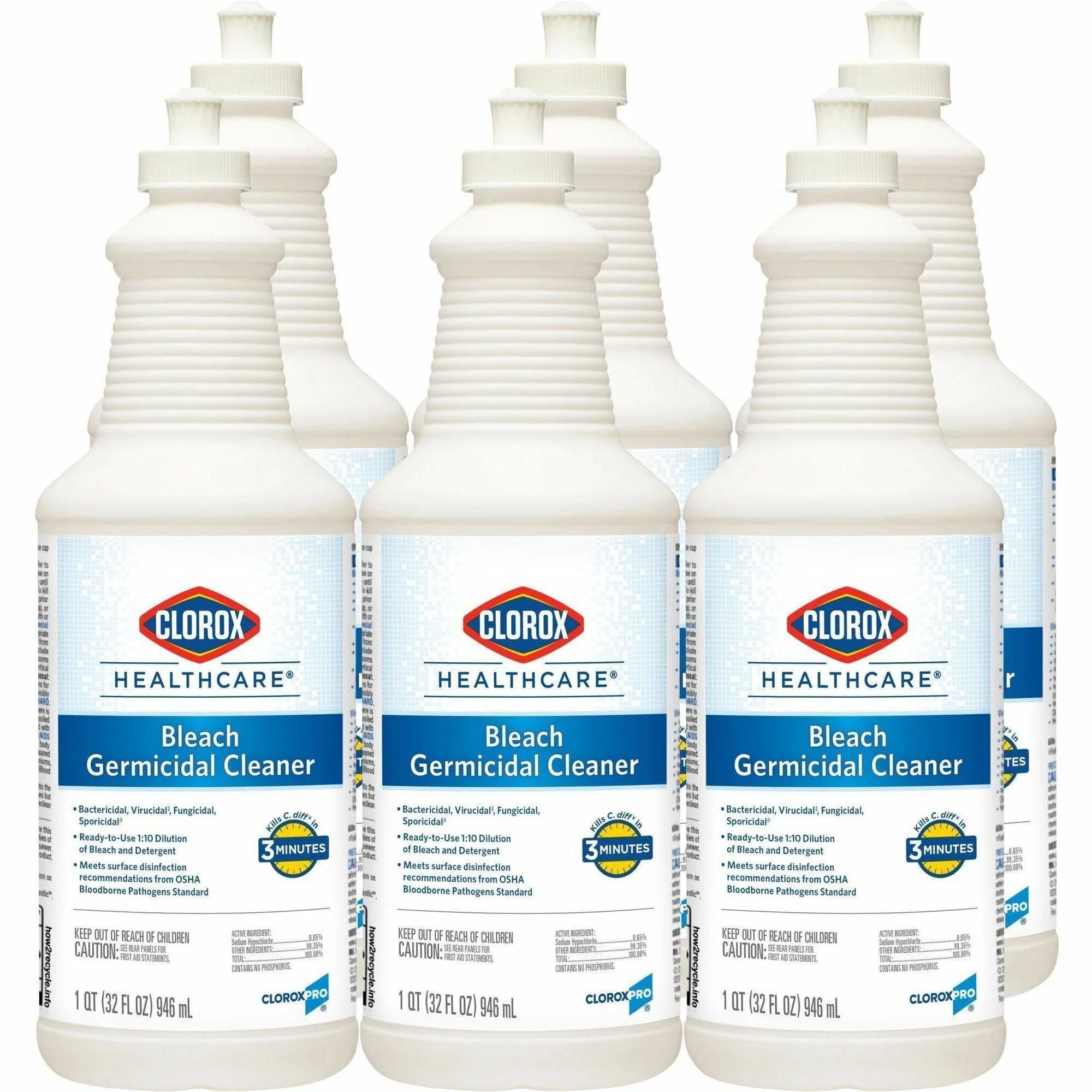 Clorox Healthcare Bleach Germicidal Cleaner - 32 oz - 360/Pallet - Disinfectants