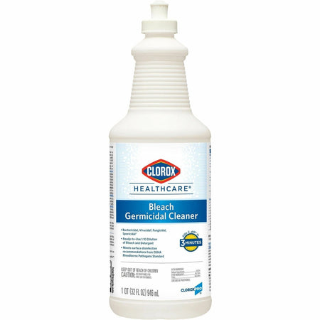 Clorox Healthcare Bleach Germicidal Cleaner - 32 oz - Disinfectant for Hard Surfaces - Disinfectants