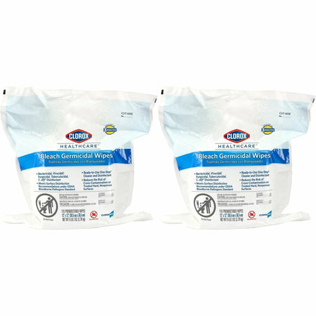 Clorox Healthcare Bleach Germicidal Wipes: 200/Pallet Refill - Cleaning Wipes