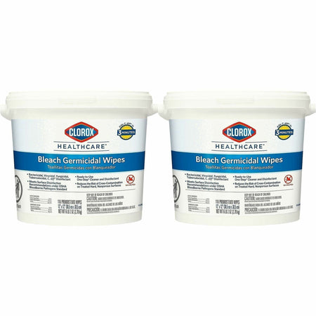 Clorox Healthcare Bleach Germicidal Wipes Bucket - 2000