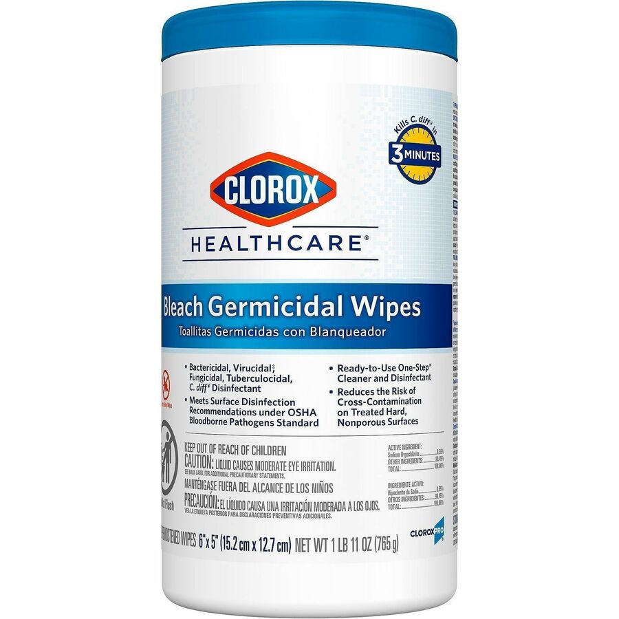 Clorox Healthcare Bleach Germicidal Wipes - Alternate-Image9