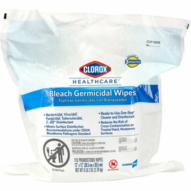 Clorox Healthcare Bleach Germicidal Wipes: Disinfectant - 110/Bag - Cleaning Wipes