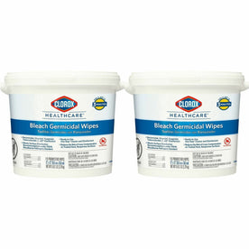 Clorox Healthcare Bleach Germicidal Wipes - Ready-To-Use - 100/Pallet - Cleaning