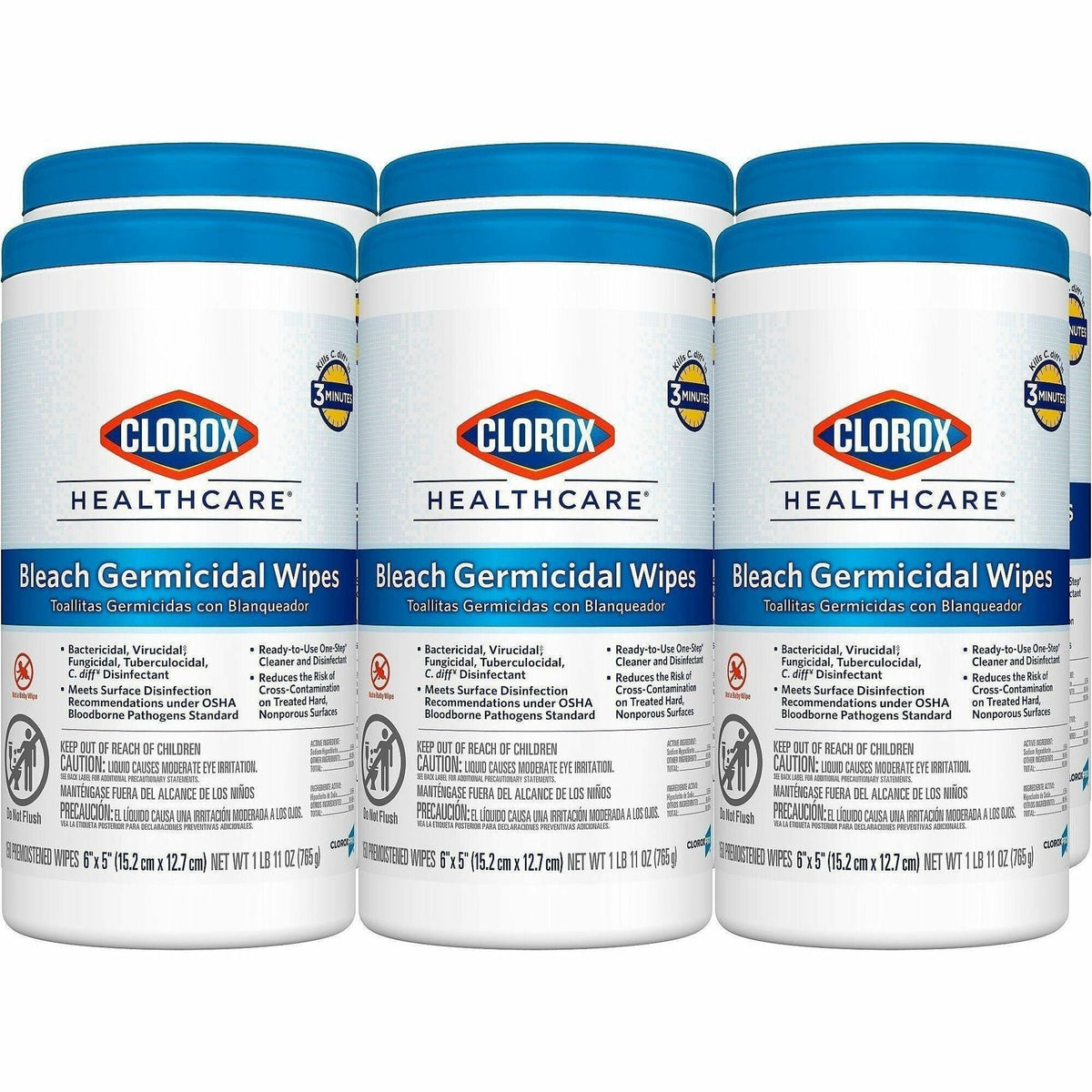 Clorox Healthcare Bleach Germicidal Wipes - 2000