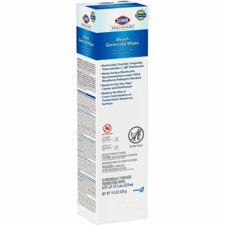 Clorox Healthcare Bleach Germicidal Wipes - Right