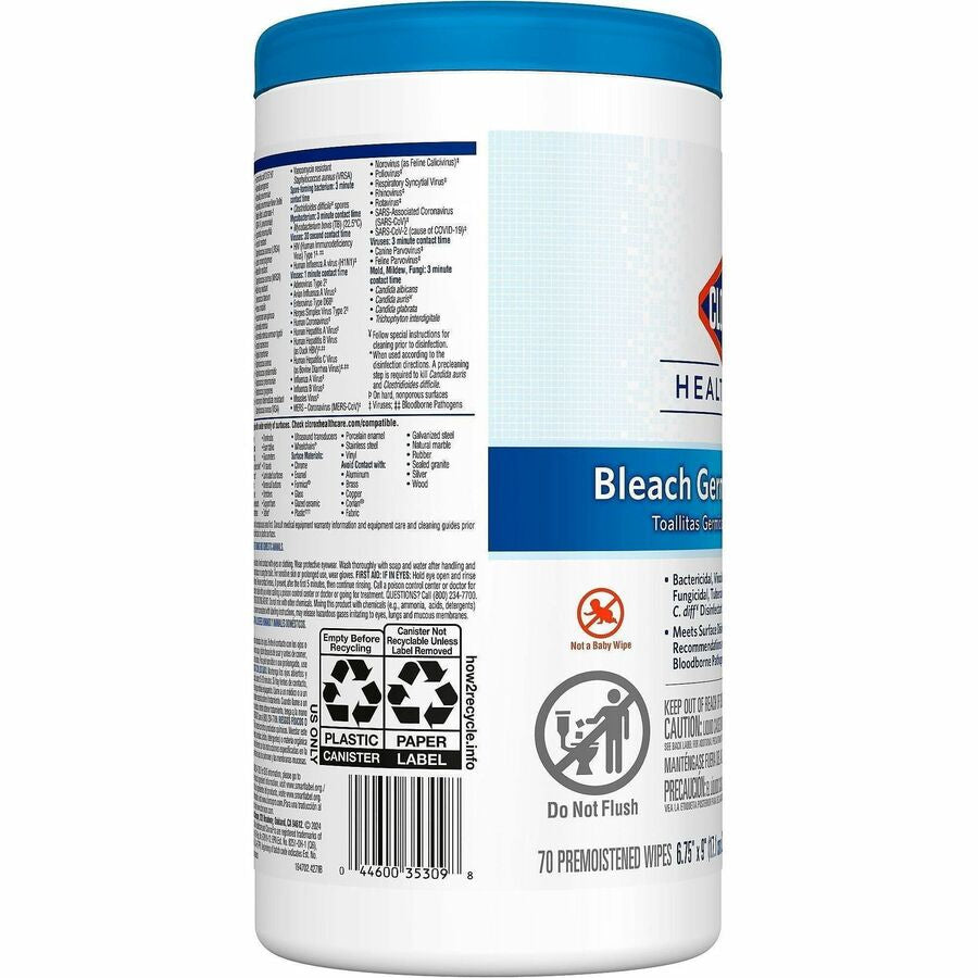 Clorox Healthcare Bleach Germicidal Wipes - Alternate-Image10