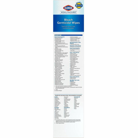 Clorox Healthcare Bleach Germicidal Wipes - Rear