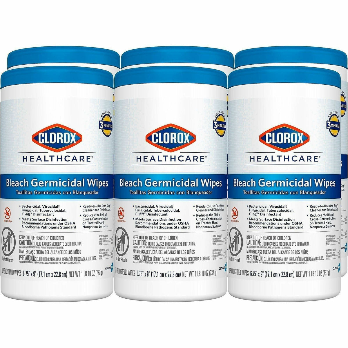 Clorox Healthcare Bleach Germicidal Wipes - 2000