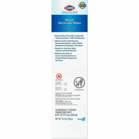 Clorox Healthcare Bleach Germicidal Wipes - Front