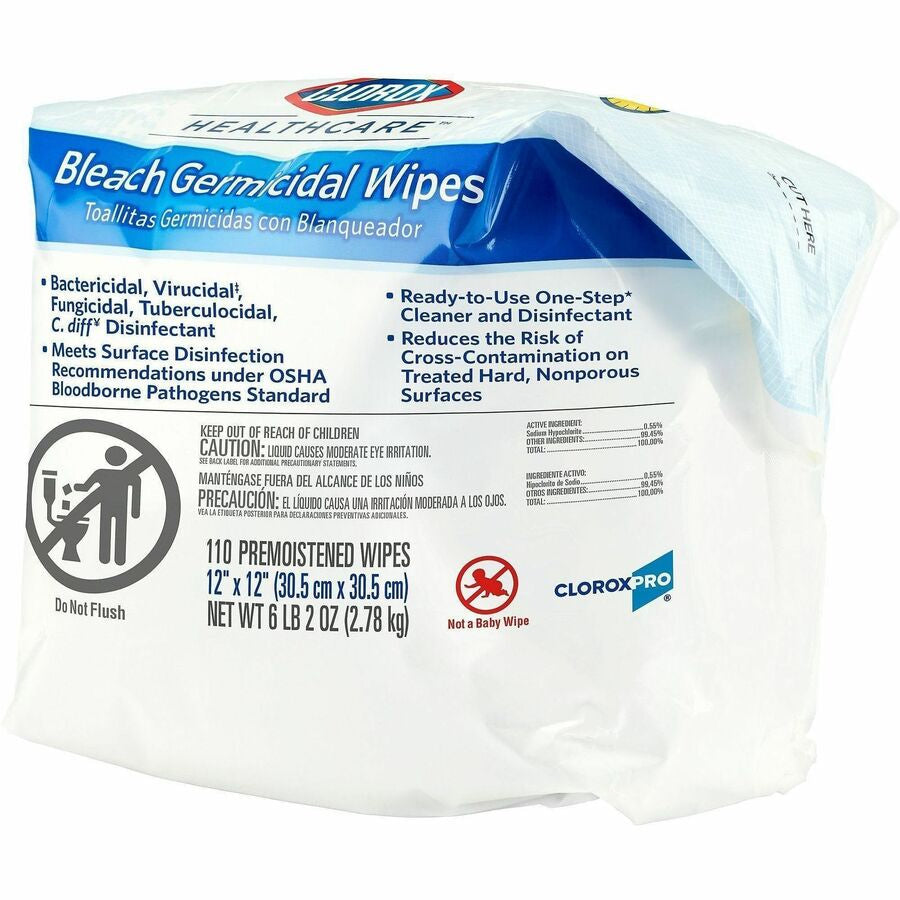 Clorox Healthcare Bleach Germicidal Wipes Refill - Alternate-Image9