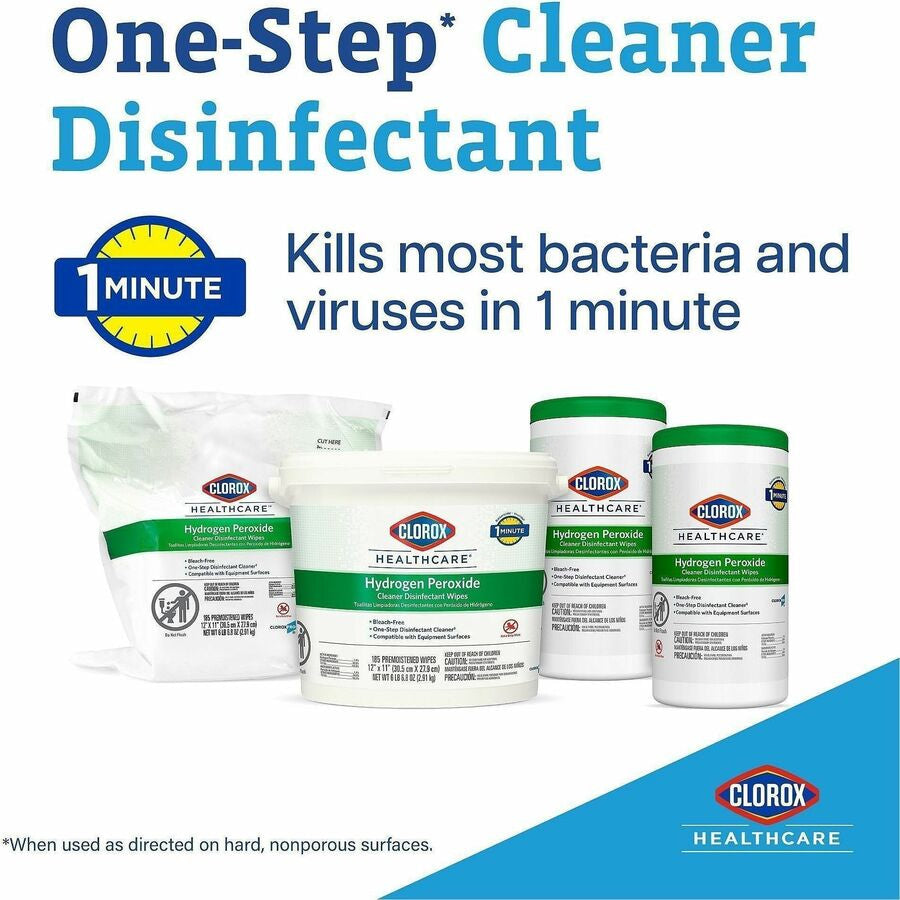Clorox Healthcare Hydrogen Peroxide Cleaner Disinfectant Wipes - Alternate-Image1