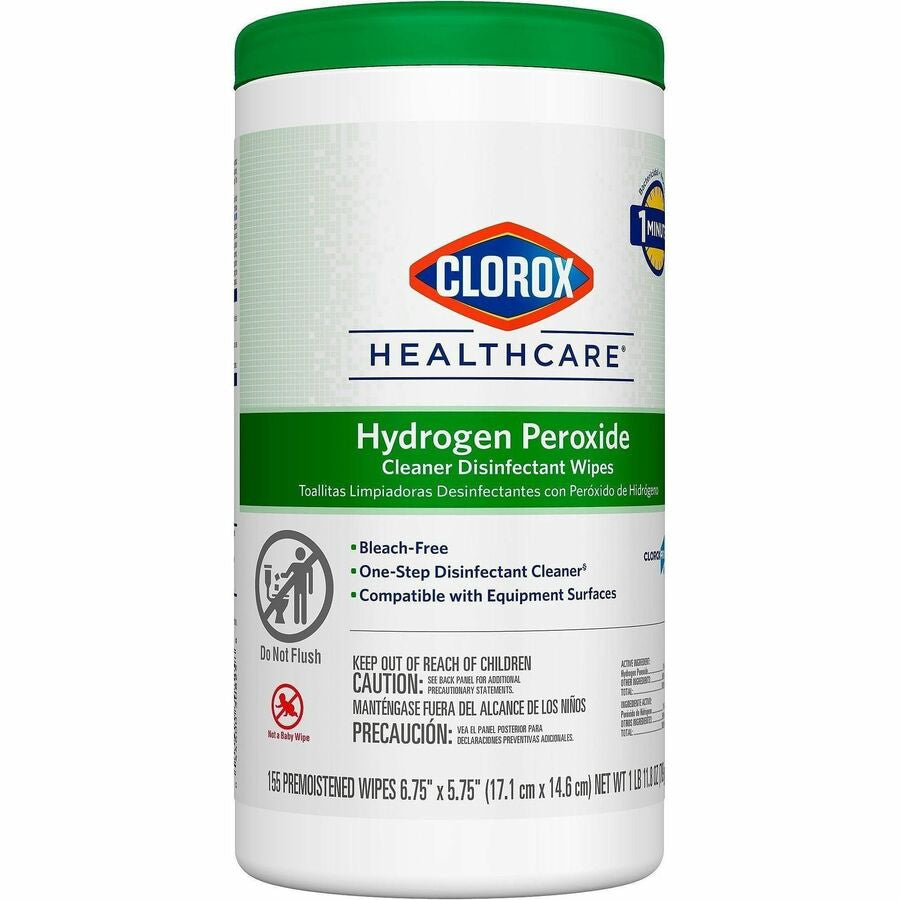 Clorox Healthcare Hydrogen Peroxide Cleaner Disinfectant Wipes - Front