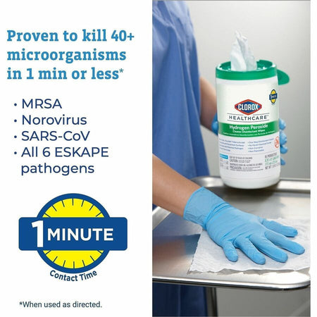 Clorox Healthcare Hydrogen Peroxide Cleaner Disinfectant Wipes - Alternate-Image5