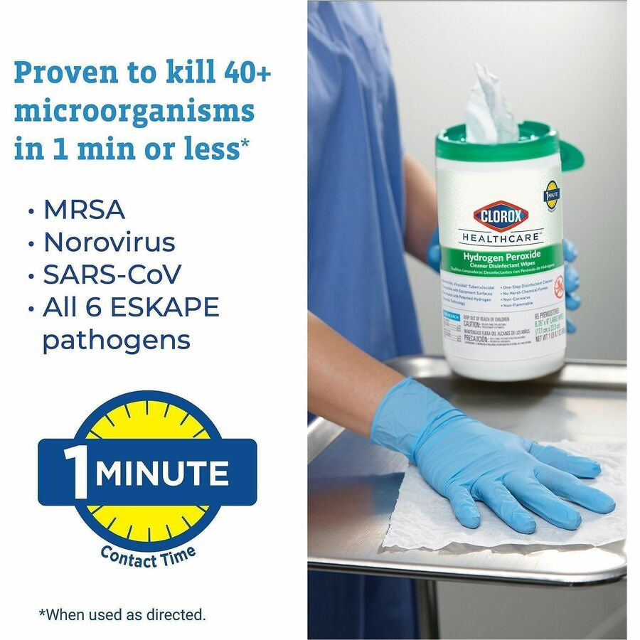 Clorox Healthcare Hydrogen Peroxide Cleaner Disinfectant Wipes Bucket Refill - Alternate-Image5