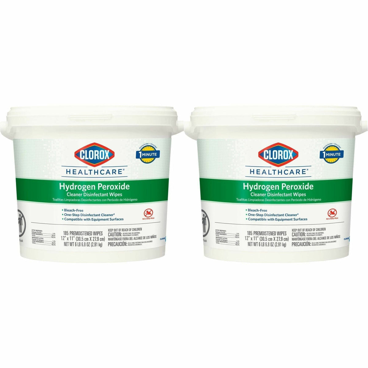 Clorox Healthcare Hydrogen Peroxide Disinfectant Wipes - Antibacterial Cleaning Solution