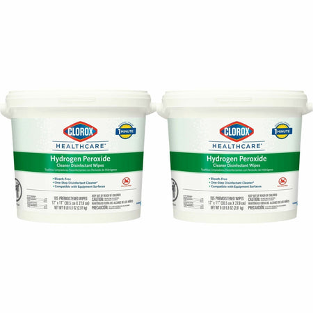 Clorox Healthcare Hydrogen Peroxide Disinfectant Wipes - Antibacterial Cleaning Solution