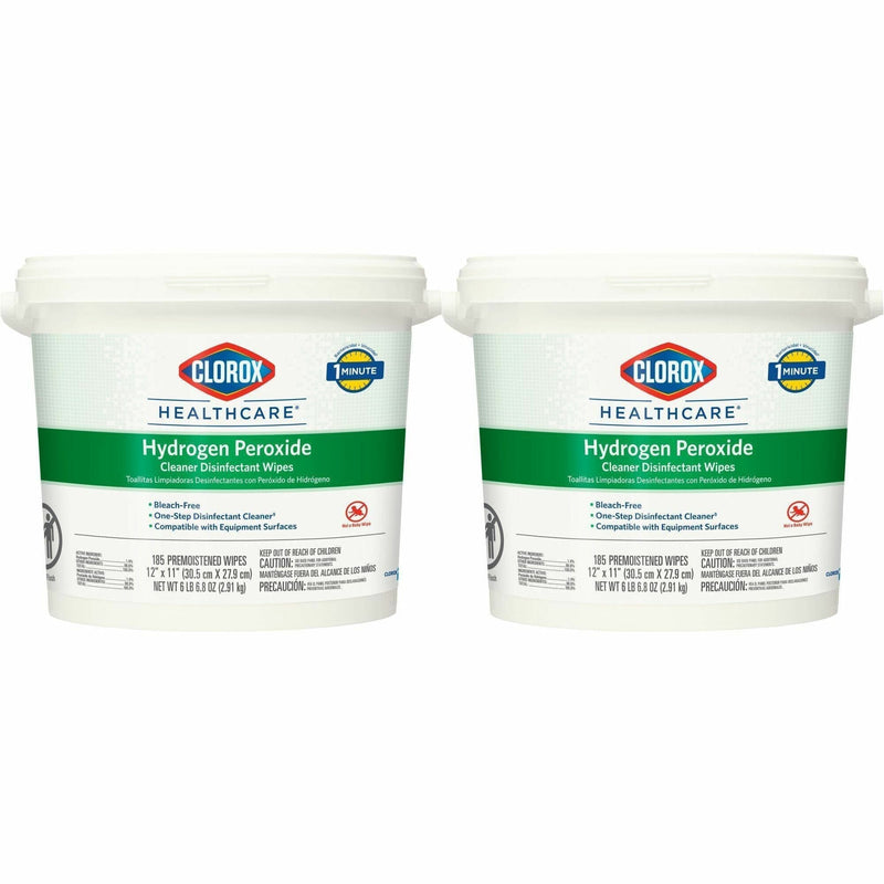 Clorox Healthcare Hydrogen Peroxide Disinfectant Wipes - Antibacterial Cleaning Solution