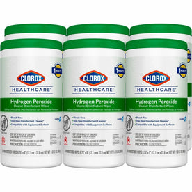 Clorox Healthcare Hydrogen Peroxide Disinfectant Wipes - Antibacterial - 450/Pallet - Cleaning