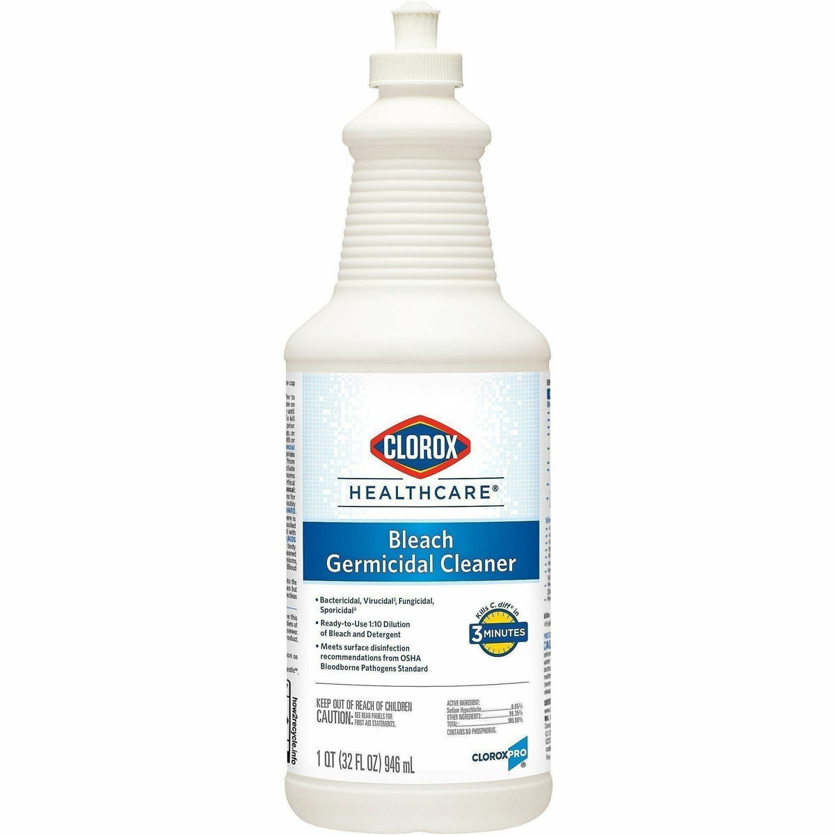Clorox Healthcare Pull-Top Bleach Germicidal Cleaner - 2000