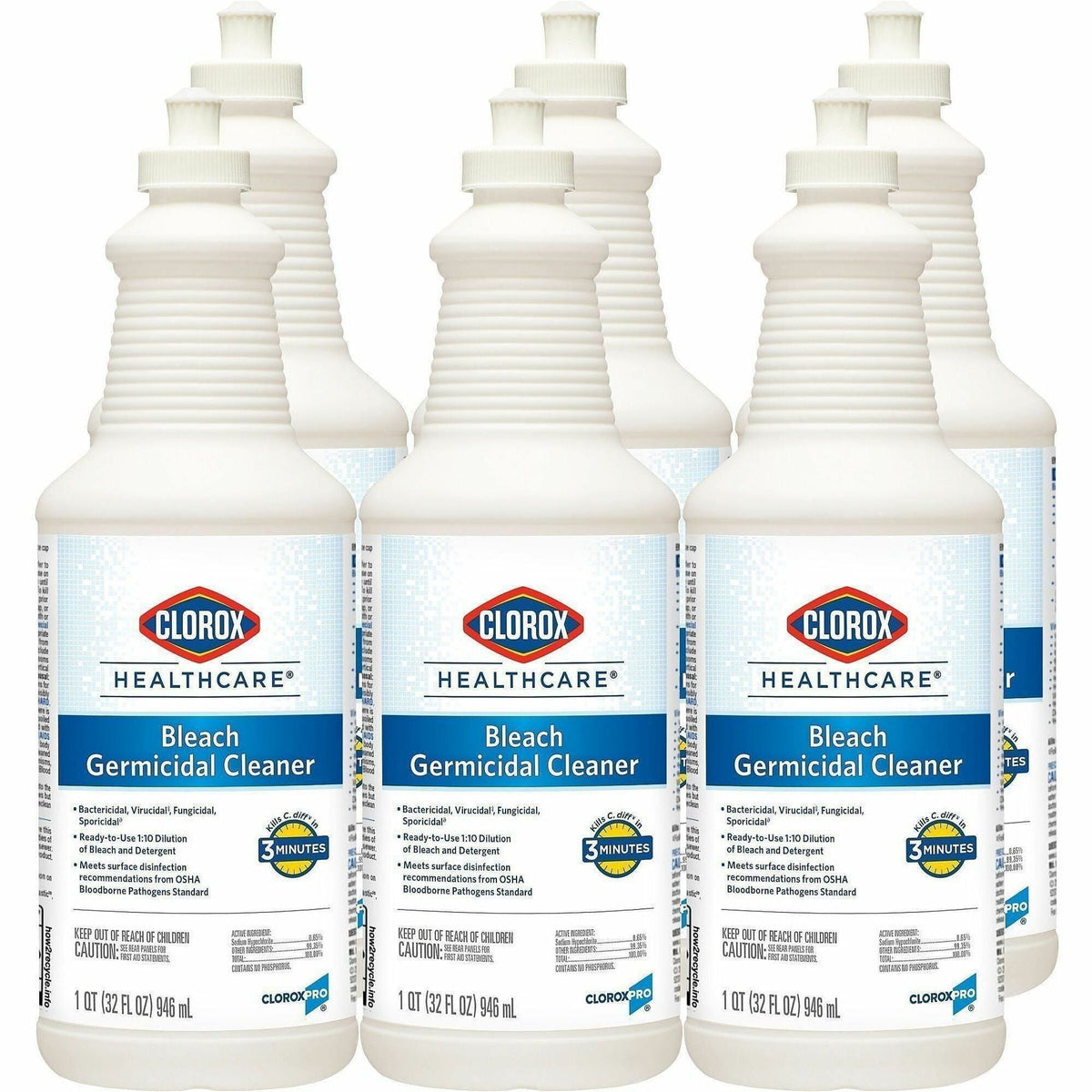 Clorox Healthcare Pull-Top Bleach Germicidal Cleaner - 2000