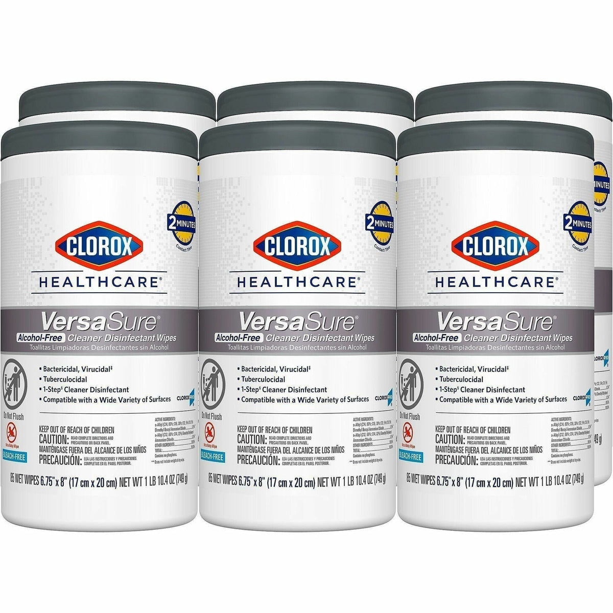 Clorox Healthcare VersaSure Cleaner Disinfectant Wipes - 2000