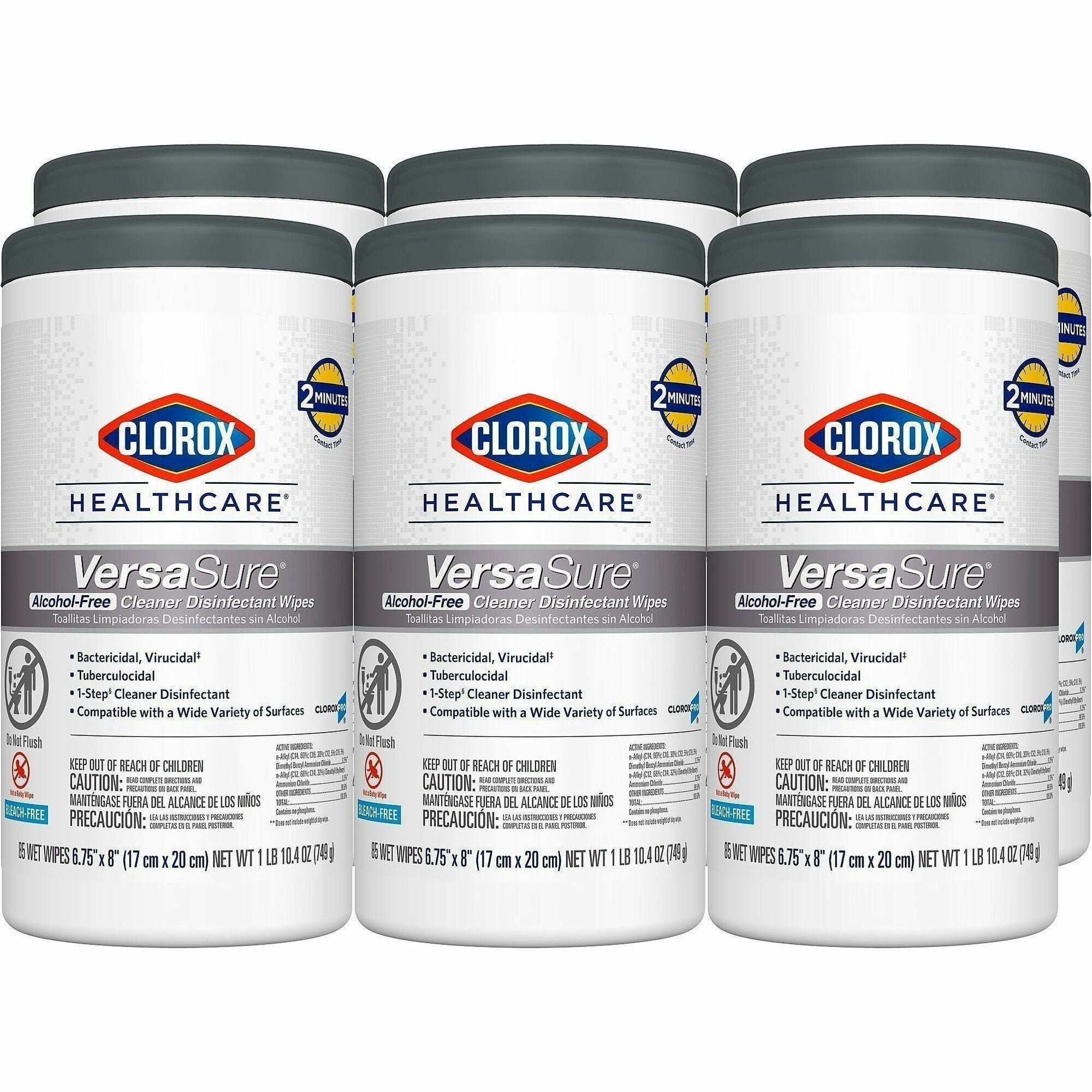 Clorox Healthcare VersaSure Cleaner Disinfectant Wipes - 2000