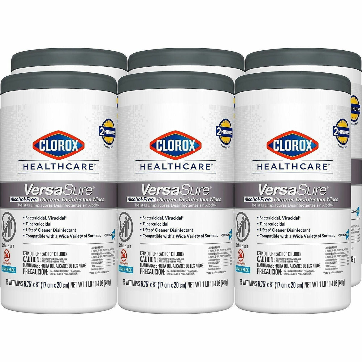 Clorox Healthcare VersaSure Cleaner Disinfectant Wipes - 2000