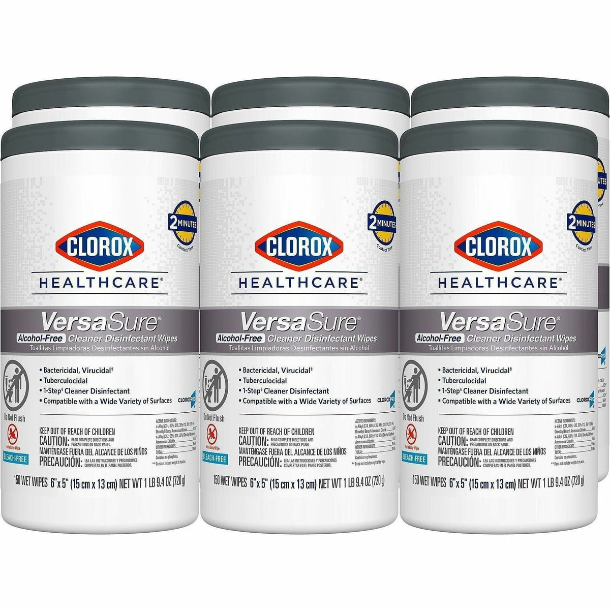 Clorox Healthcare VersaSure Disinfectant Wipes - 2000