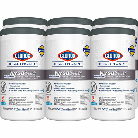 Clorox Healthcare VersaSure Disinfectant Wipes: Strong Durable Alcohol-Free - Cleaning Wipes