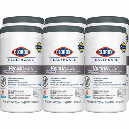 Clorox Healthcare VersaSure Disinfectant Wipes: Strong Durable Alcohol-Free - Cleaning Wipes