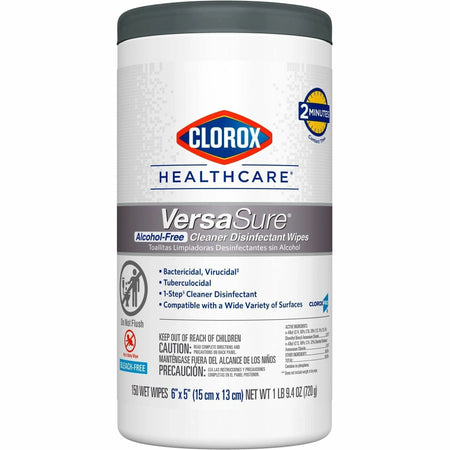 Clorox Healthcare VersaSure Disinfectant Wipes - Strong Durable Ready-To-Use - Cleaning