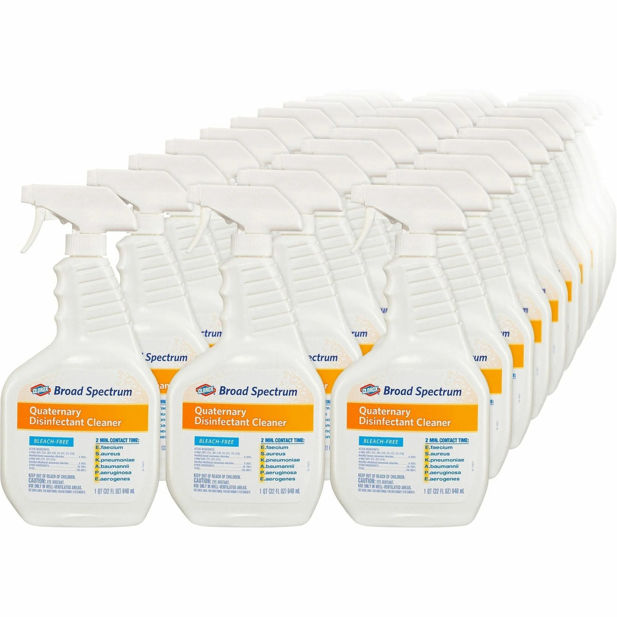 Clorox Quaternary Disinfectant Cleaner - 32 oz - Bundle of 216 - Disinfectants