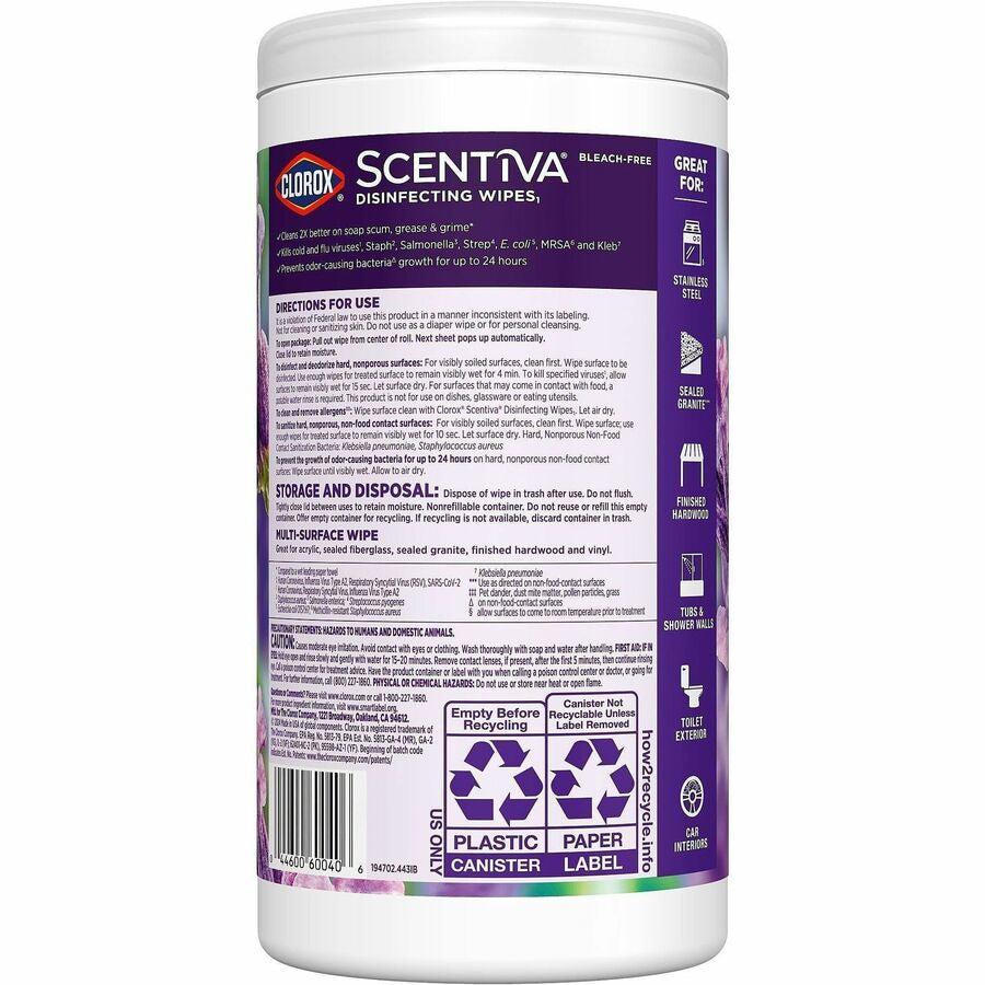 Clorox Scentiva Bleach-Free Cleaning Wipes - Alternate-Image2