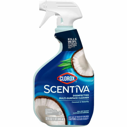 Clorox Scentiva Multi-Surface Cleaner: Coconut & Water Lily Scent 32 fl oz - Disinfectant Spray - Disinfectants
