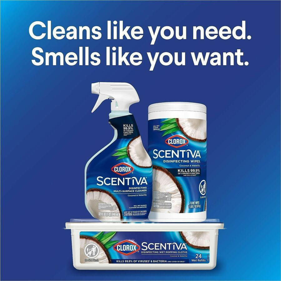 Clorox Scentiva Wipes, Bleach Free Cleaning Wipes - Alternate-Image8