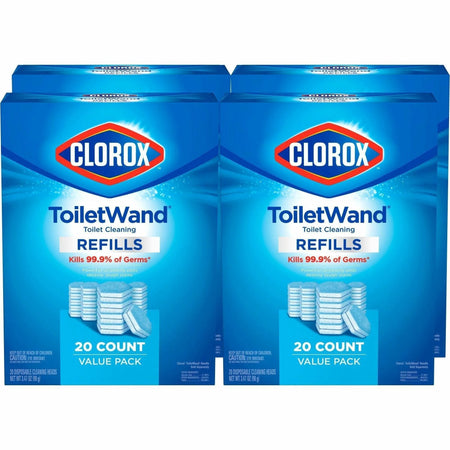 Clorox ToiletWand Scrubbing Pads - Disinfecting Refills - 20/Bag - Toilet Bowl Brushes