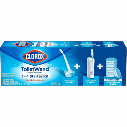 Clorox ToiletWand Starter Kit: Disposable Cleaning Solution - Toilet Bowl Brushes