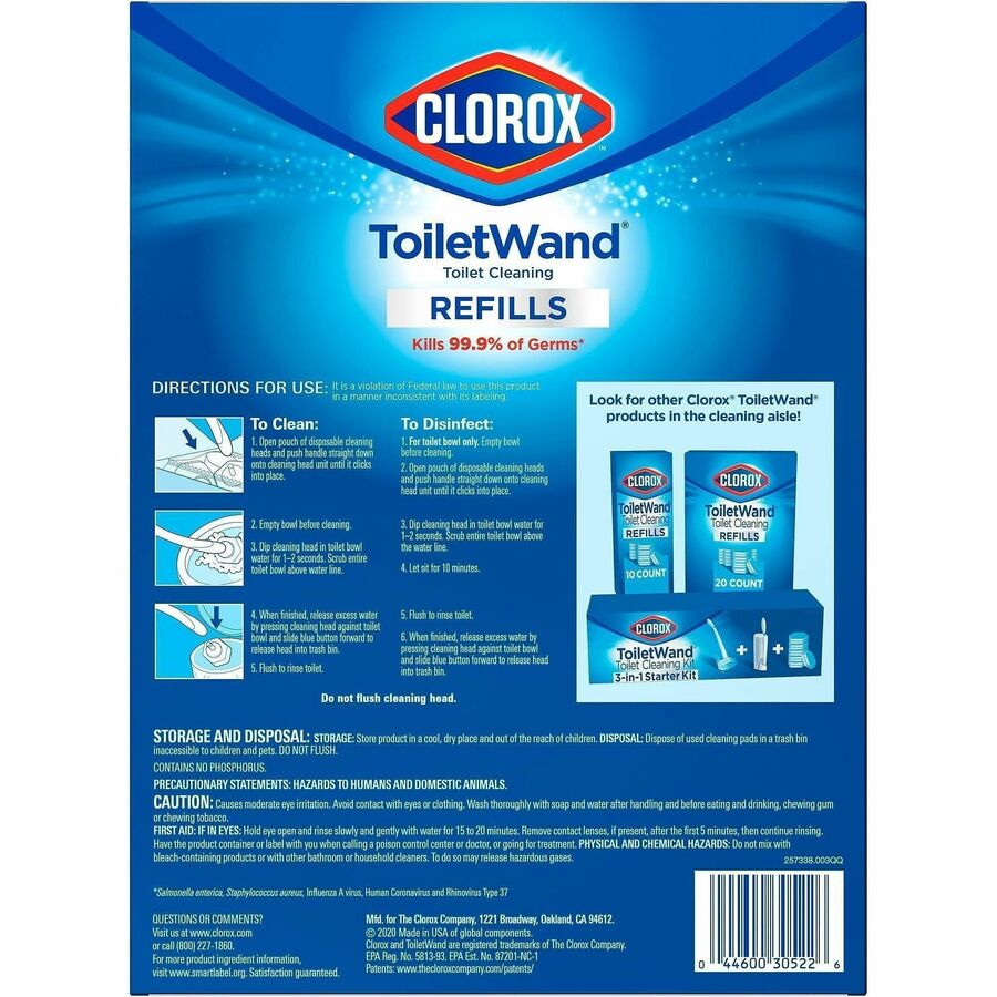 Clorox ToiletWand Toilet Cleaning and Disinfecting Scrubbing Pads Refills - Alternate-Image2
