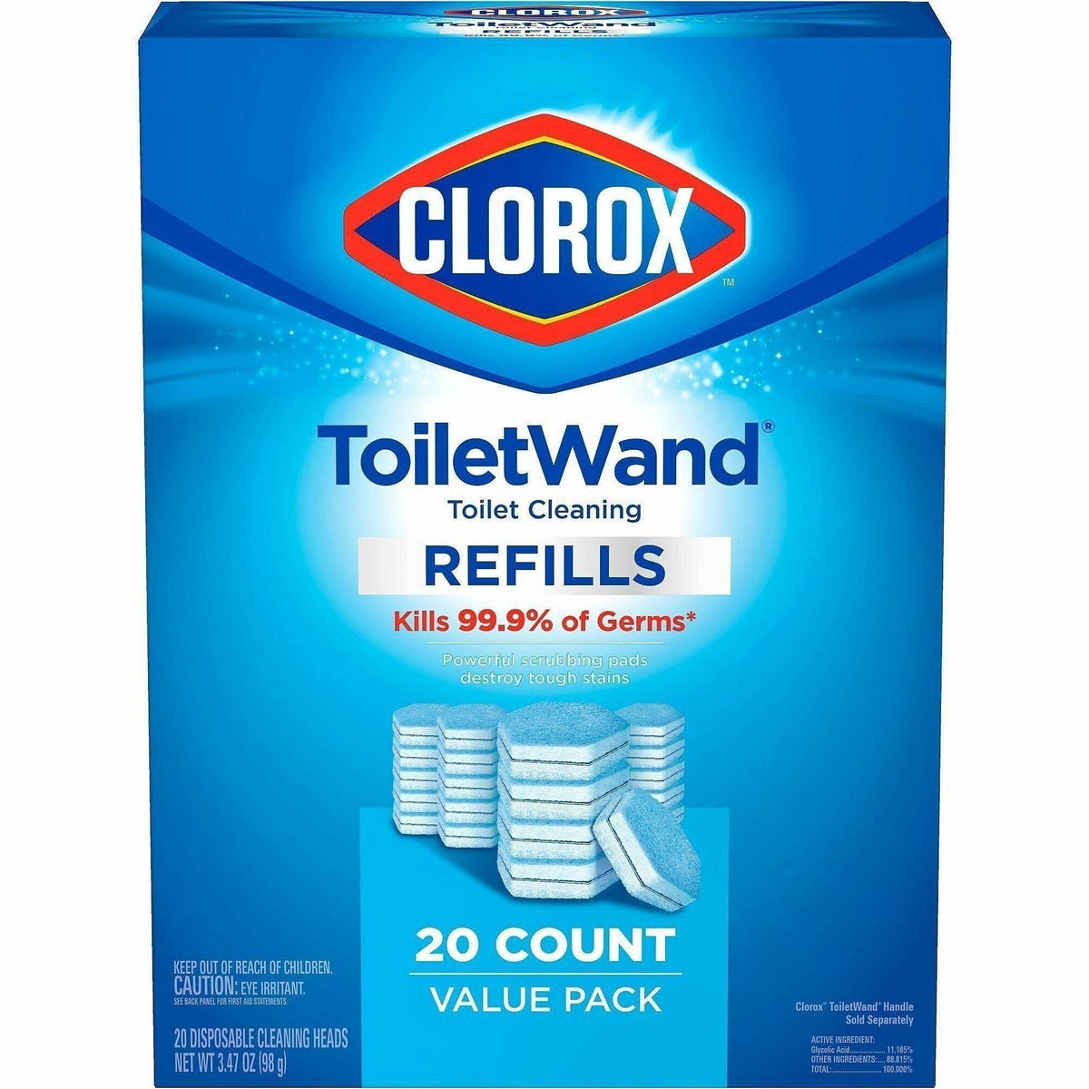 Clorox ToiletWand Toilet Cleaning and Disinfecting Scrubbing Pads Refills - 2000
