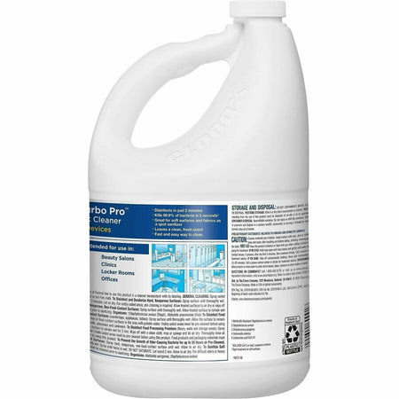 Clorox Turbo Pro Disinfectant Cleaner for Sprayer Devices - Rear
