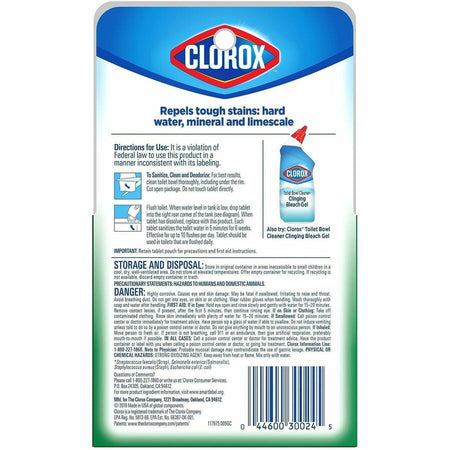 Clorox Ultra Clean Toilet Tablets Bleach - Rear
