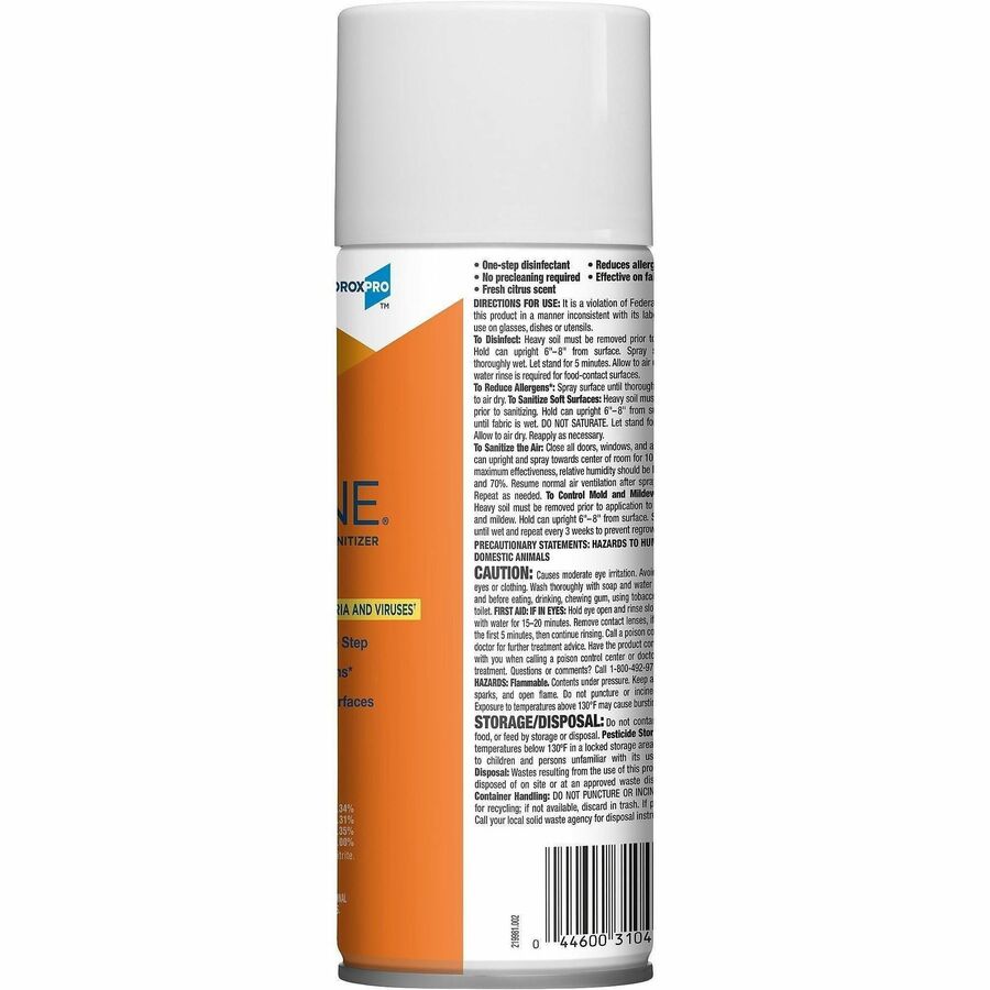 CloroxPro 4 in One Disinfectant & Sanitizer - 14 fl oz (0.4 quart) - Fresh Citrus Scent - 1 Each - Deodorize